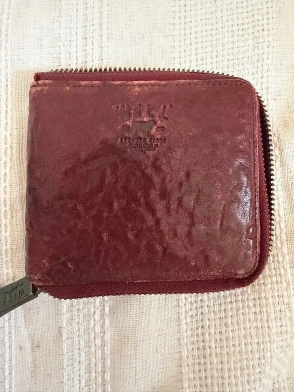 Will Leather Goods zip-around leather wallet